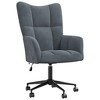vidaXL Relaxing Chair Dark Gray Velvet - 2 of 4