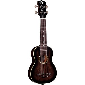 Luna Artist Vintage Soprano Ukulele Distressed Vintage Brownburst - 1 of 4
