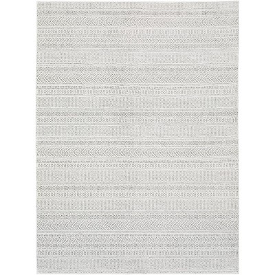 Oriental Weavers Montecito 4929E White/ Grey Indoor Area Rug - 3'3" x 5'