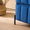 GDFStudio Mandy 49.21" Velvet Upholstered Tufted Storage Ottoman with Metal Legs - 4 of 4