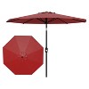 7.5ft Patio Umbrella, Table Umbrella Outdoor Patio with Crank Lift & Push Button Tilt, 6 Sturdy Ribs for Yard, Deck, Pool - 4 of 4