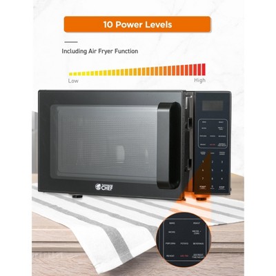 Black 0.9 Cu. Ft. Convection Microwave Air Fryer Combo