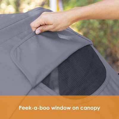Dash Sage 2-in-1 Stroller Wagon with Adjustable Canopies