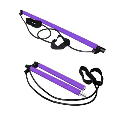 Link Pilates Bar Stick Resistance Band For Portable Gym Home Fitness ...