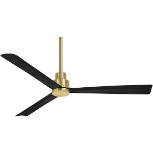 52" Minka Aire Simple Soft Brass Wet Ceiling Fan with Remote Control - 1 of 3