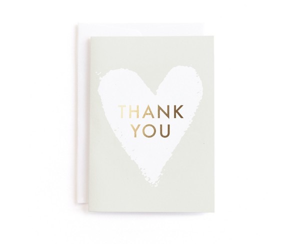 From the Heart Thank You Greeting Card - Minted