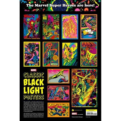 Marvel Classic Black Light Collectible Poster Portfolio - by  Marvel Entertainment (Hardcover)