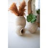 Natural Wooden Gourd Pots – 10.5" Tall Decorative Accent Set of 3 by Kalalou - 4 of 4