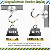 LunaLulinlk Magnetic Hooks, Heay Duty Magnets with Hook for Refrigerator, Magnetic Hook for Cruise Cabins, Classroom, Silver, Pack of 6 - 4 of 4