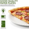 Stock Your Home 9-Inch Everyday Disposable Paper Plates Uncoated- White (300 Count) - 3 of 4