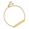 Black Bow Jewelry 14k Yellow Gold Plated Sterling Silver Philadelphia Flyers NHL Identification Bracelet 9 Inch - 2 of 3