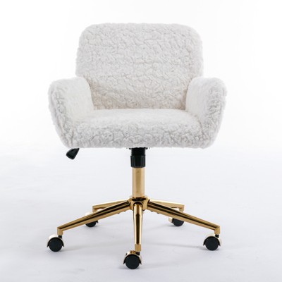 Ridstar Adjustable Swivel Office Chair For Bedroom-Beige