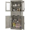 coucheta Storage Cabinet with Doors and Shelves,Tall Bathroom Cabinet with Drawer,Freestanding Floor Pantry Cabinet,for Kitchen, Living Room,Dining - 4 of 4