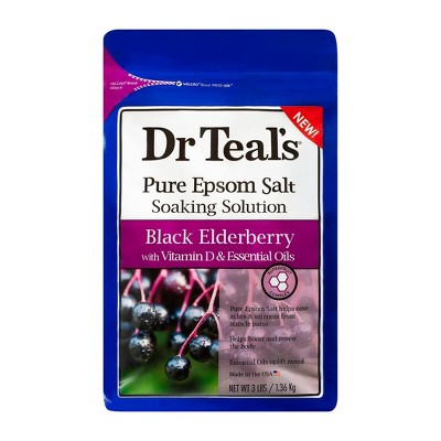 Dr Teal&#39;s Boost &#38; Renew Elderberry Pure Epsom Bath Salt - 3lb