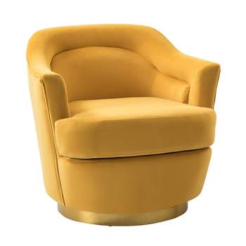 2 | Dittmar And Mid Living Wingback With Design Target Button-tufted Club Design-mustard Chair Of Century Set : Artful