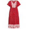Avenue Women's Plus Size Sandy Border Print Dress - 4 of 4