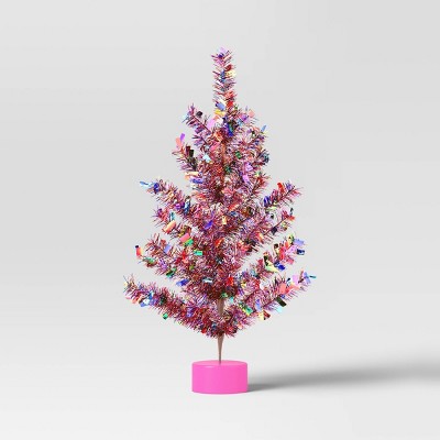 Christmas Metal Mini Tree Shiny Multicolor Tinsel - Wondershop™