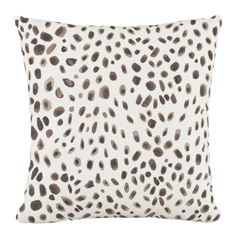18"x18" Polyester Washed Cheetah Square Throw Pillow - Skyline Furniture, 1 of 6