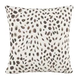 18"x18" Polyester Washed Cheetah Square Throw Pillow - Skyline Furniture