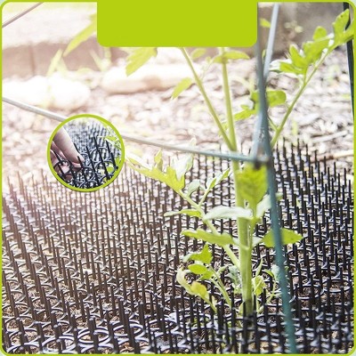 Homarden Black 16" x 13" Plastic Cat Repellent Scat Mat Set