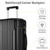 FATMOON Hardshell Luggage, Lightweight Durable ABS Suitcases with Double Wheels, Expandable 28-inch Checked Luggage 28" (Single Luggage) - 4 of 4
