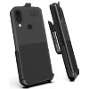 Nakedcellphone Belt Clip Holster Case with Stand for CAT S62 Pro Phone - Black - 4 of 4