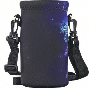 BABYYER Neoprene Water Bottle Carrier Bag with Adjustable Shoulder Strap,Insulated Water Bottle Cover - 1 of 4