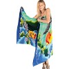 LA LEELA Women's Beachwear Summer Bikini Wraps Beach Wrap Sarong Coverups Skirt Swimsuit Swim Cover Ups for Swimwear Women One Size Green,Fish - 3 of 4
