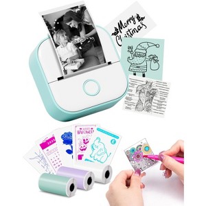 Attop Sticker Printer Mini Printer Print Pods Portable Thermal Inkless Sticker Maker Machine Bluetooth Pocket Impresora Portátil Instant Print - 1 of 4