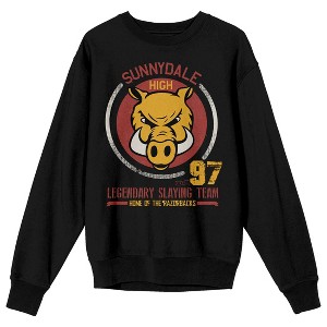 Buffy The Vampire Slayer Sunnydale High '97 Crew Neck Long Sleeve Black Adult Sweatshirt - 1 of 3