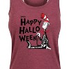 Women's - Dr. Seuss - Happy Halloween Skeleton Cat Graphic Racerback Tank - 2 of 4