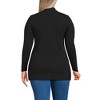 Lands' End Women's Long Sleeve Polished Rib Button Through Tunic Shirt - 2 of 3