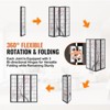 VEVOR Room Divider, 4 Panel Japanese Room Divider Screen, Wood Folding Privacy Screen Indoor, Partition Portable Decoration Dividers Brown+White - 4 of 4