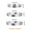 Unique Bargains 304 Stainless Steel Durable Corrosion Resistant High Temperature Resistance Cake Rings 1 Pc - 2 of 4