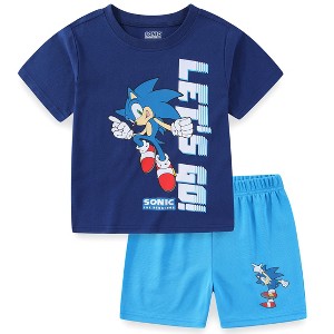 SEGA Sonic the Hedgehog Boys Short Sleeve T-Shirt and Short Set for Big Kids - 1 of 4