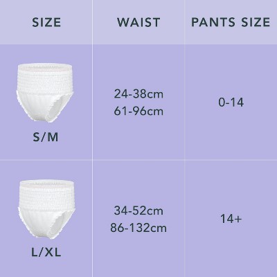 Rael Organic Disposable Period Underwear - L/XL - 5ct