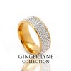 Laytoya Wedding Band Ring 8mm Gold Stainless Steel Womens Ginger Lyne Collection - image 3 of 3