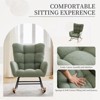 Nursery Rocking Chair,Living Room Glider Rocker for Breastfeeding, Comfy Accent Chairs,Plush Teddy Upholstered Armchairs,High Backrest,Relaxing Chair - 2 of 4