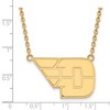 Black Bow Jewelry 10k Yellow Gold Dayton Flyers NCAA Necklace 18 Inch - 2 of 4