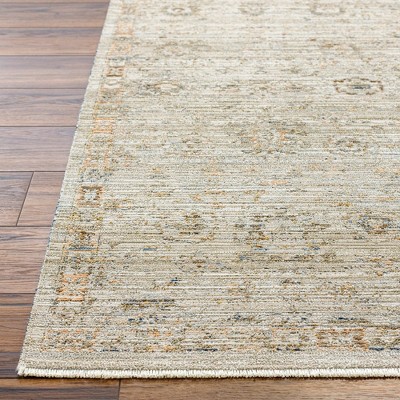 Margaret Ivory Flat Woven Synthetic Oval Area Rug 7'10" x 10'