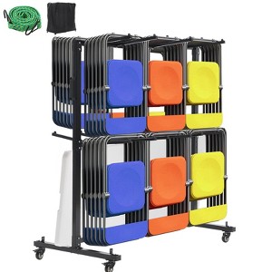 Folding Chair Rack and Table Cart , Multi-Function Chair Storage Dolly - 1 of 4