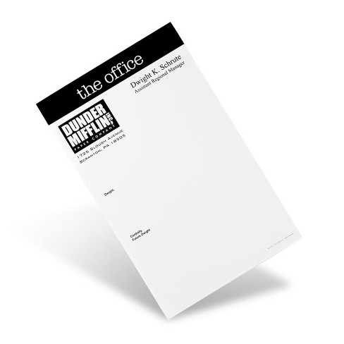 The Office - Dunder Mifflin Paper Company Logo - Black | Spiral Notebook