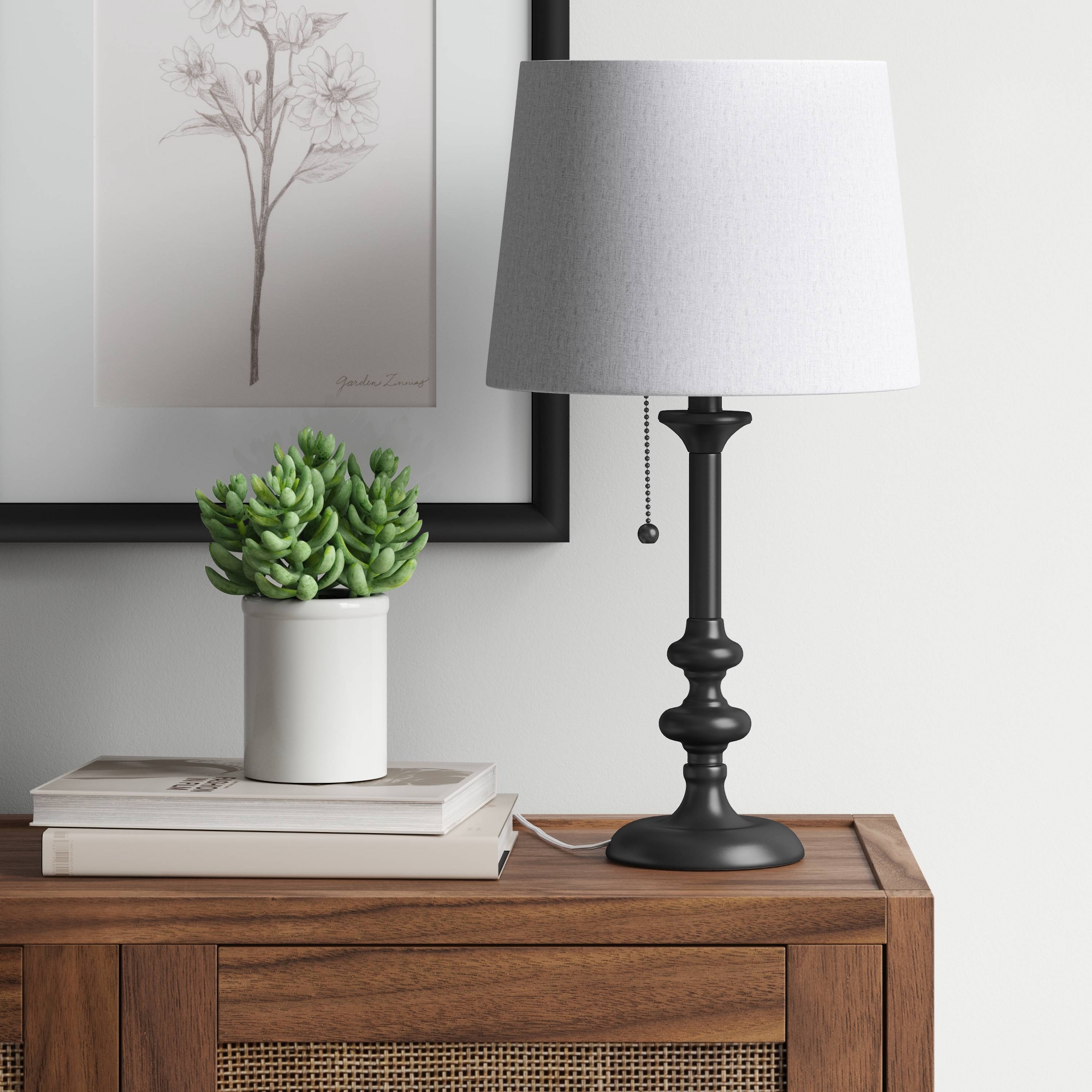 Small Stick Lamp Base Black - Threshold™