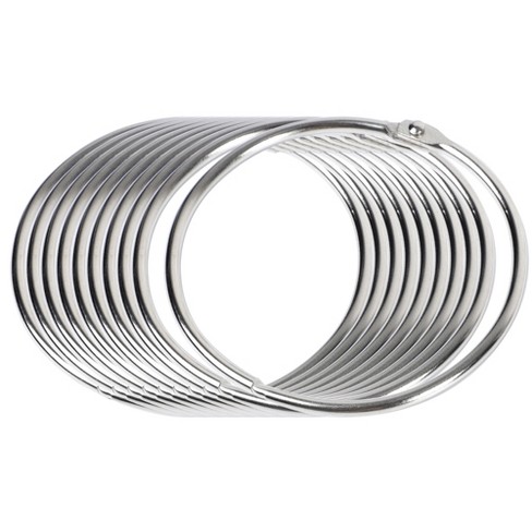 Baumgartens Book Rings 1.5 3-pkg-silver