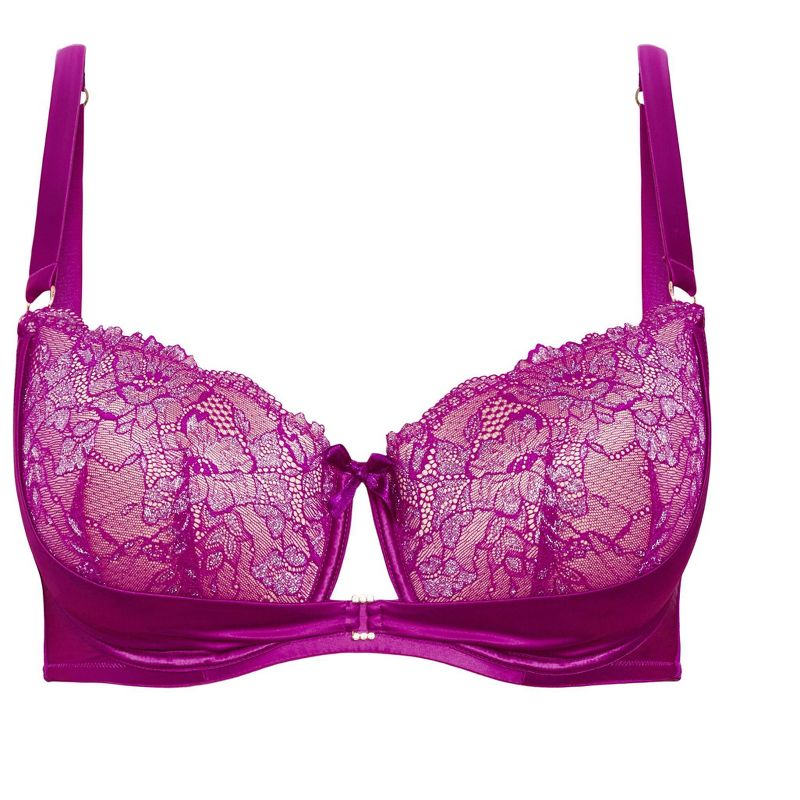 Women's Plus Size Renay Contour Bra - magenta purple | CITY CHIC, 4 of 6