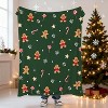 Lomsoe Green Christmas Flannel Throw Blanket Soft Cute Christmas Blanket for Couch Sofa Bed Cozy Warm Winter Xmas Holiday Blanket for Home Decor - 4 of 4