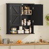 USIKEY Bathroom Wall Cabinet, Bathroom Cabinet with Barn Doors & Adjustable Shelf, Medicine Cabinet for Bathroom - 3 of 4
