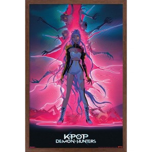 Trends International Netflix KPop Demon Hunters (2025) - Rumi Dimensional Rip Framed Wall Poster Prints - 1 of 4