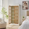 ACEPANO 71.2 in. H Farmhouse Display Decorative Storage Cabinets with Glass Door & Adjustable Shelevs For Hallways, Home & Office-Brown - 4 of 4