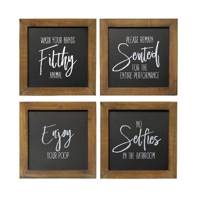 Please Wait To Be Seated Black Kitchen Typography Poster Print Home Wall Art 